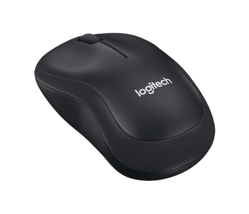 Logitech B220 Silent Maus – kabellos, 2,4 GHz, Silent-Tasten, schwarz