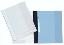 Durable Clear View Schnellhefter für A4+, Kunststoff, Weiss – Transparenter Vorderdeckel, mit Sichttasche