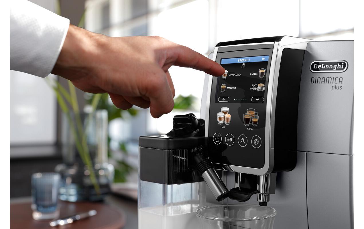 De’Longhi Dinamica Plus ECAM380.85.SB Kaffeevollautomat – 15 bar, 1,8 l, 300 g, Taupe
