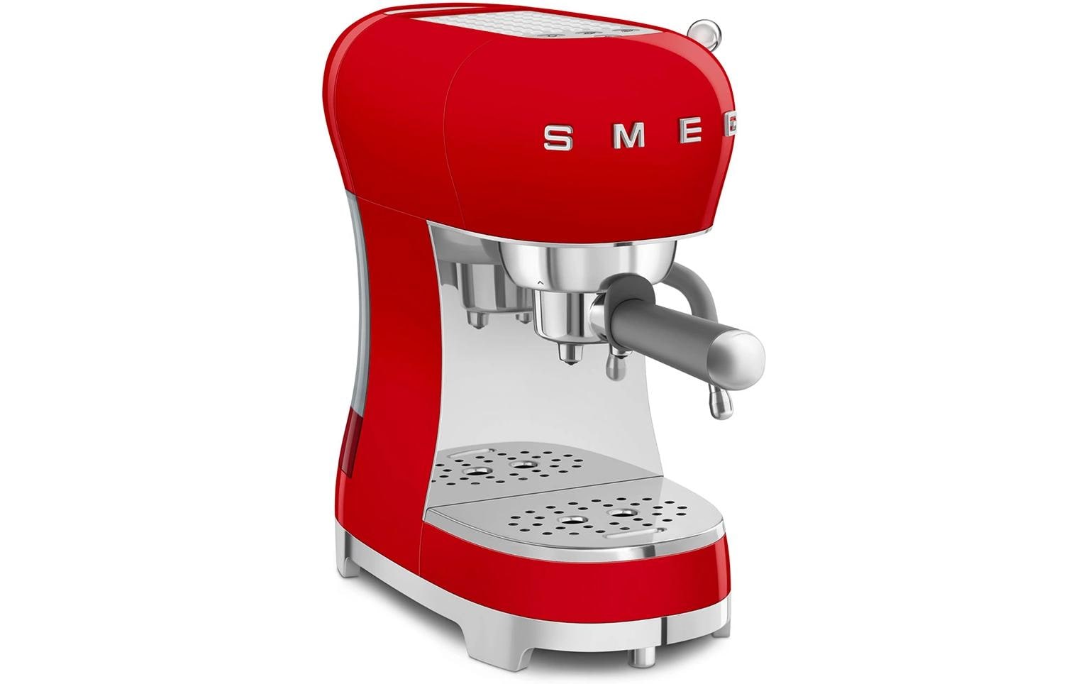 Smeg 50's ECF02RDEU Siebträgermaschine – 15 bar, 1,1 l, Rot