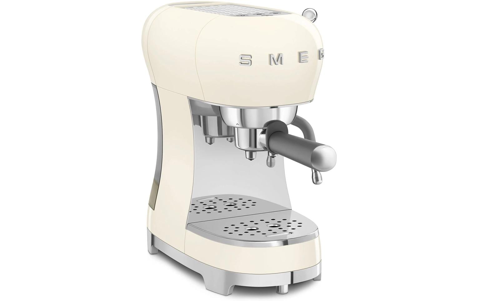 Smeg 50's ECF02CREU Siebträgermaschine – 15 bar, 1,1 l, Crème