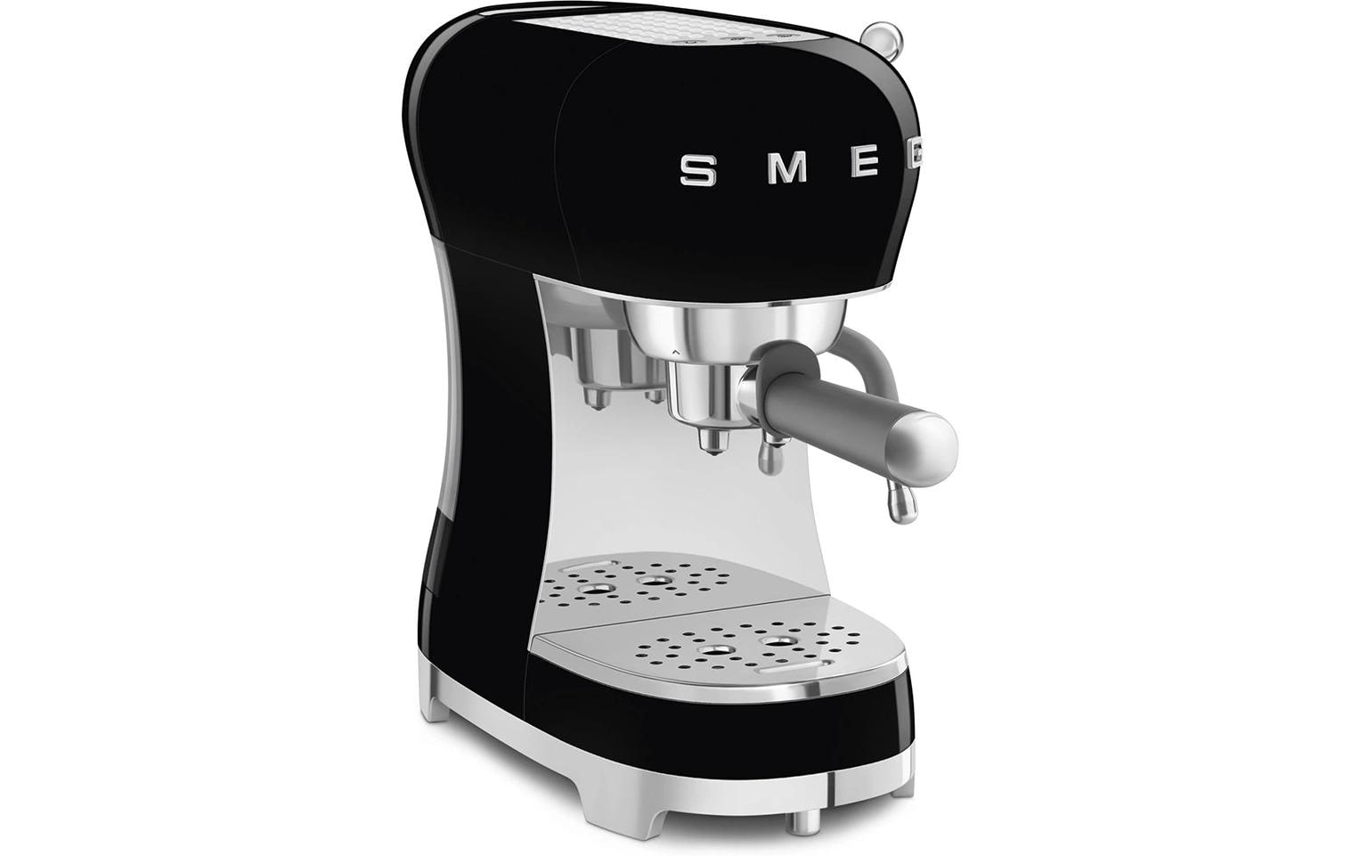 Smeg 50's ECF02BLEU Siebträgermaschine – 15 bar, 1,1 l, Schwarz