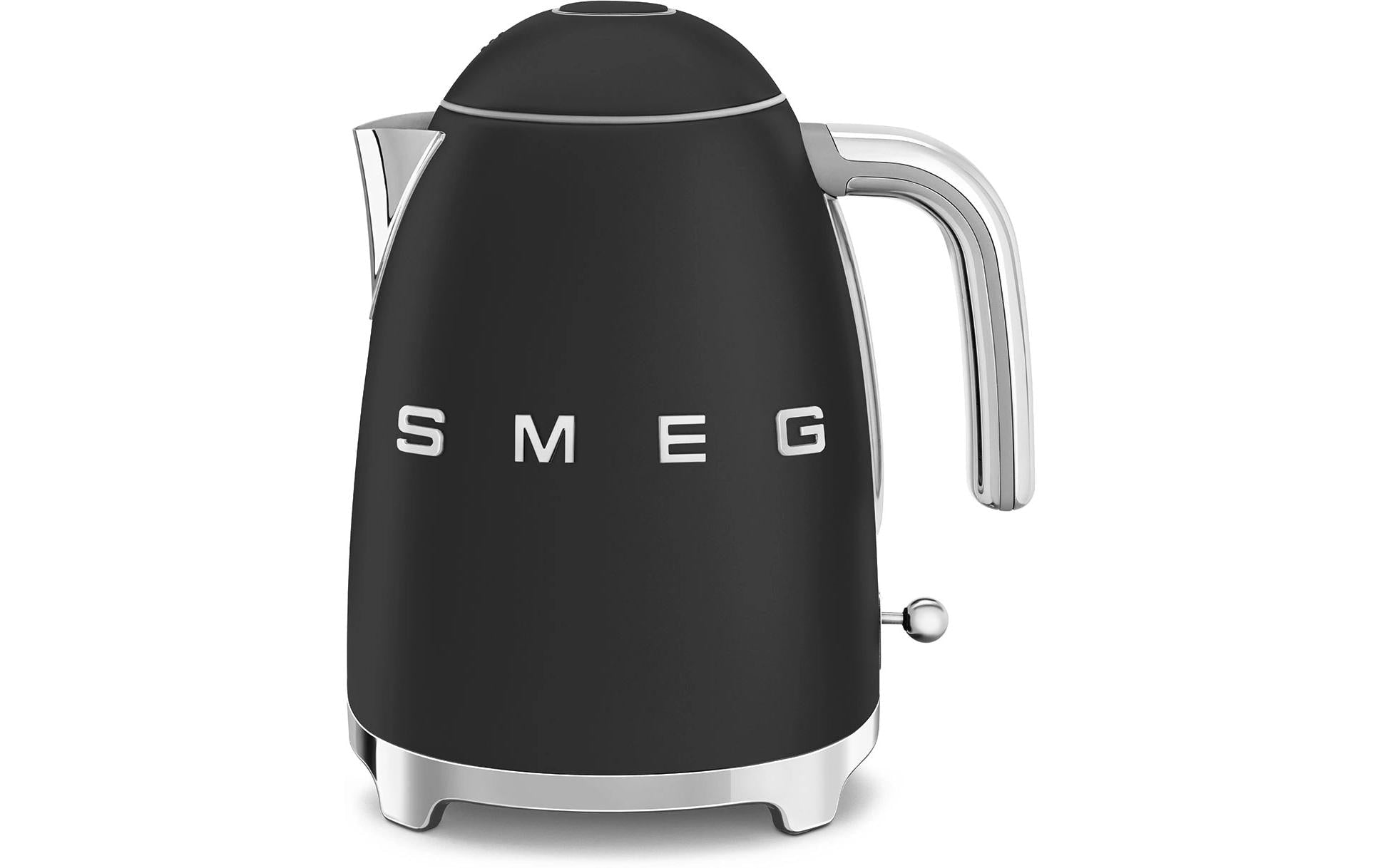 SMEG KLF03BLMEU – Wasserkocher 1,7 l, 2400 W, Edelstahl, Schwarz matt