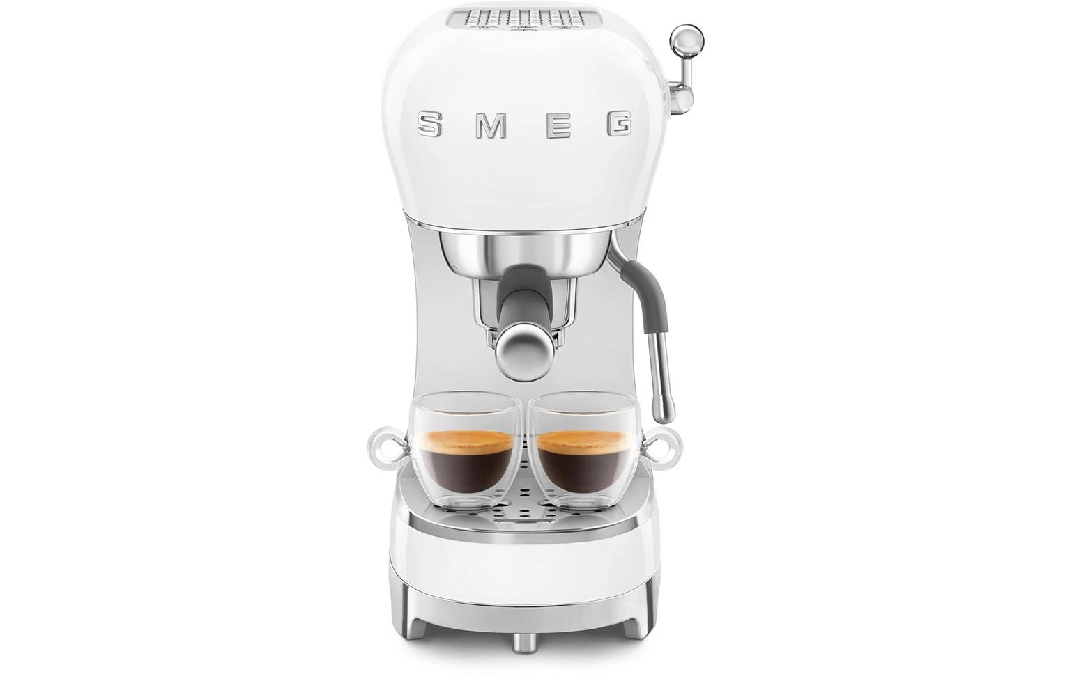 Smeg 50's ECF02WHEU Siebträgermaschine – 15 bar, 1,1 l, Weiss