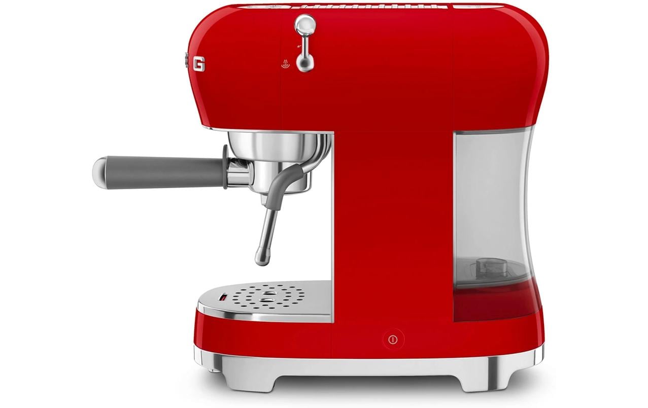 Smeg 50's ECF02RDEU Siebträgermaschine – 15 bar, 1,1 l, Rot