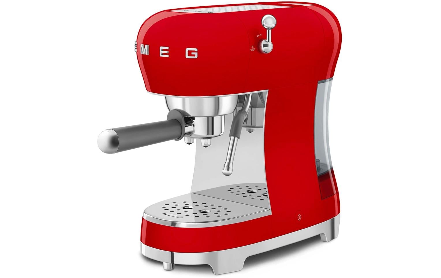 Smeg 50's ECF02RDEU Siebträgermaschine – 15 bar, 1,1 l, Rot