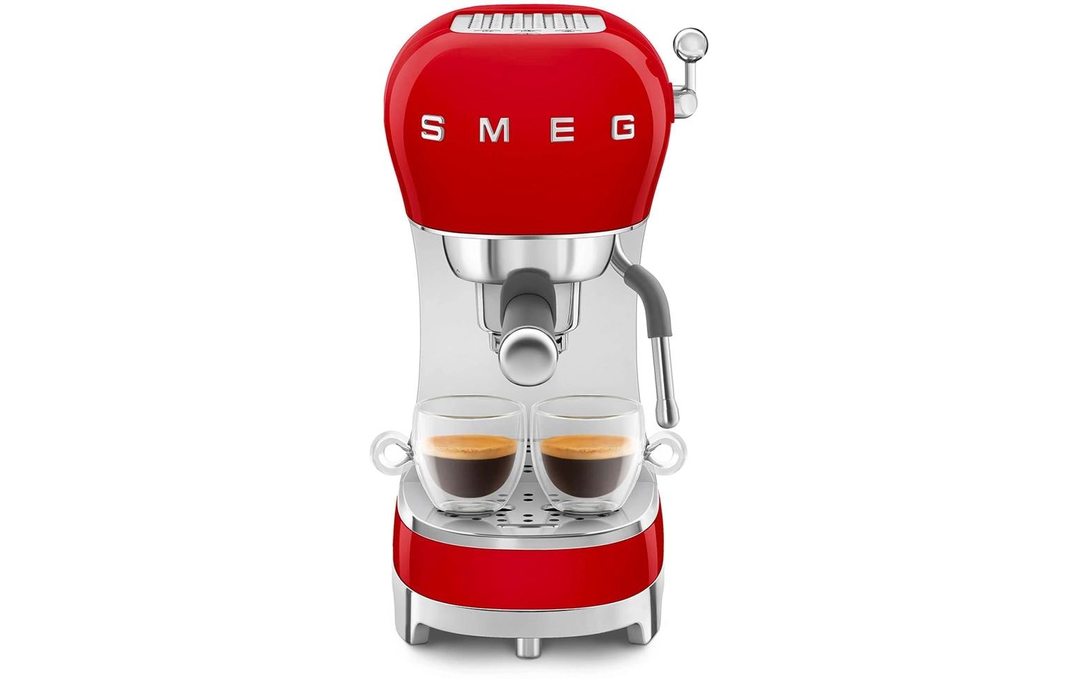 Smeg 50's ECF02RDEU Siebträgermaschine – 15 bar, 1,1 l, Rot
