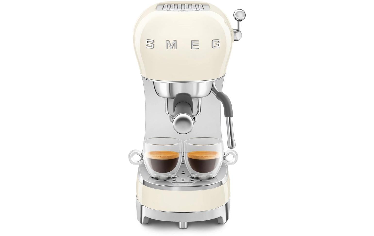 Smeg 50's ECF02CREU Siebträgermaschine – 15 bar, 1,1 l, Crème