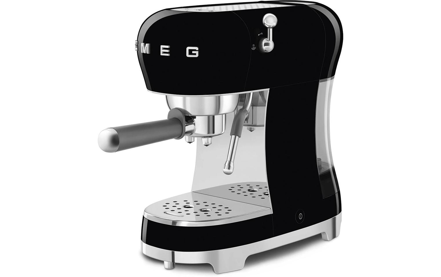 Smeg 50's ECF02BLEU Siebträgermaschine – 15 bar, 1,1 l, Schwarz