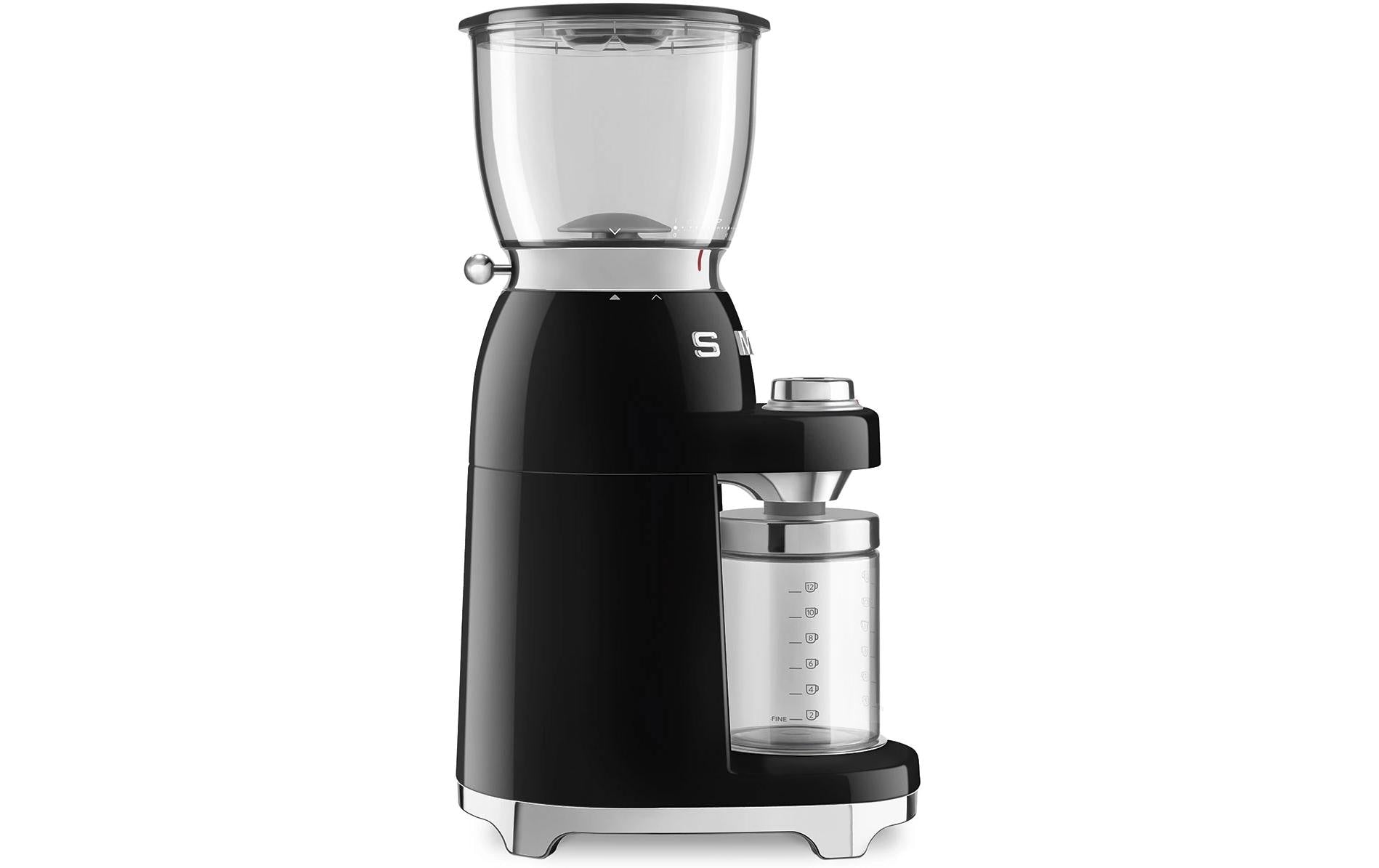 Smeg Kaffeemühle CGF11BLEU – Kegelmahlwerk, 350 g, 150 W, Schwarz