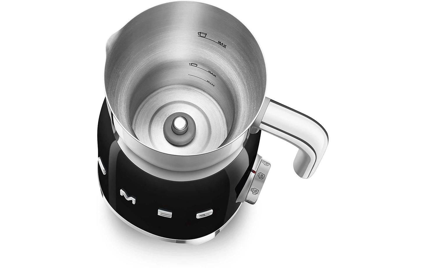 Smeg 50's Style MFF11BLEU Milchschäumer – 600 ml, Schwarz