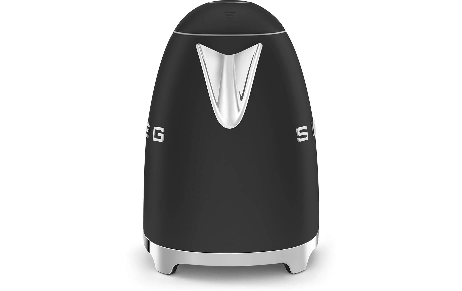 SMEG KLF03BLMEU – Wasserkocher 1,7 l, 2400 W, Edelstahl, Schwarz matt