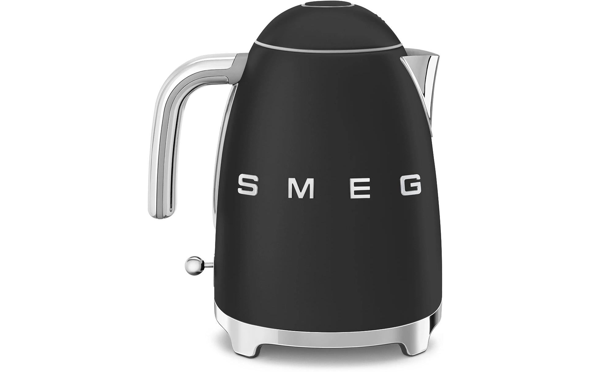SMEG KLF03BLMEU – Wasserkocher 1,7 l, 2400 W, Edelstahl, Schwarz matt