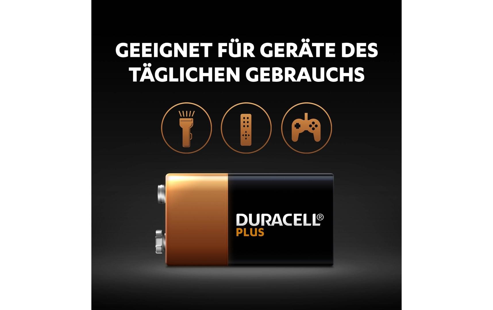 Duracell 9 V Alkaline Batterie – für Geräte