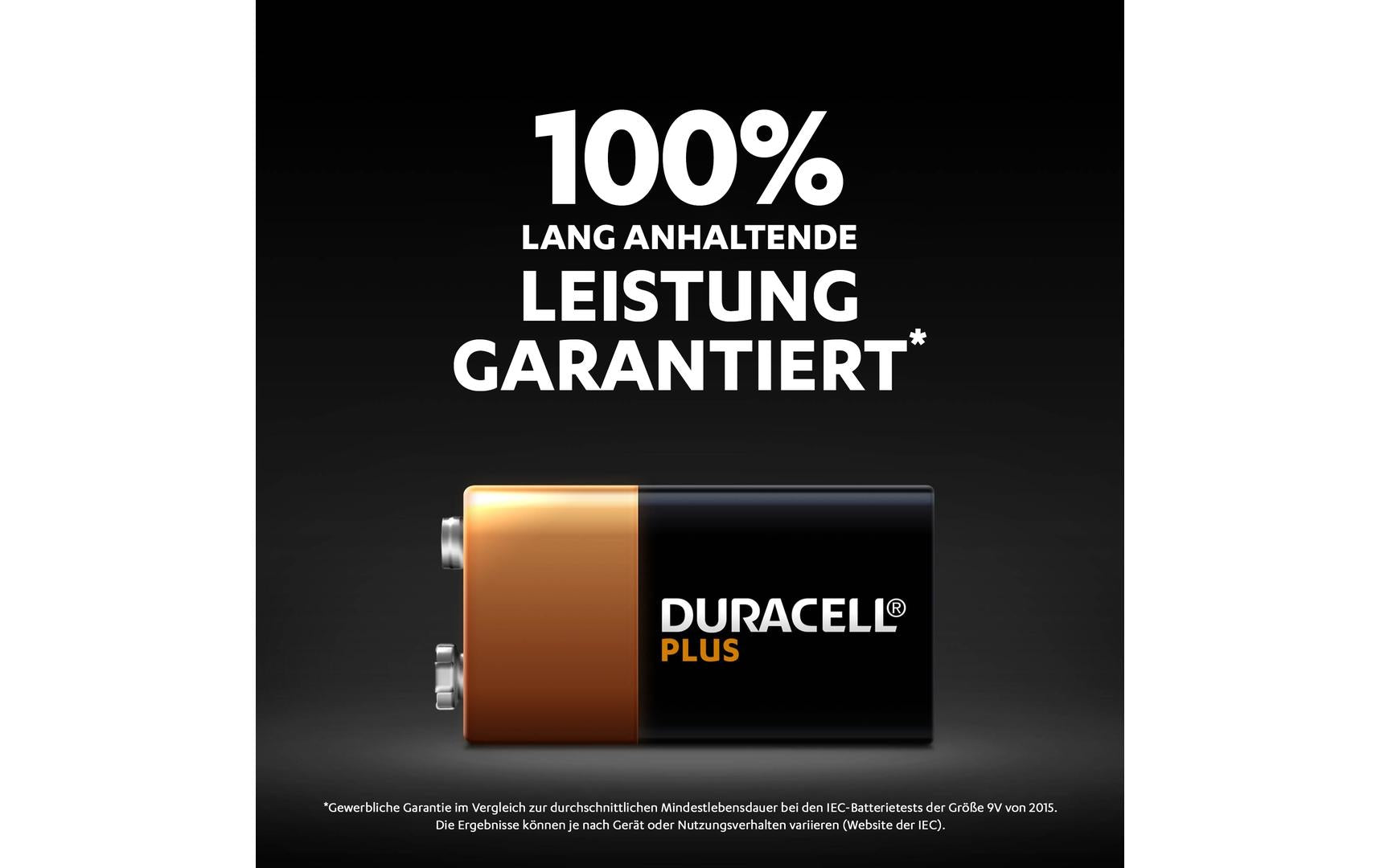 Duracell 9 V Alkaline Batterie – für Geräte