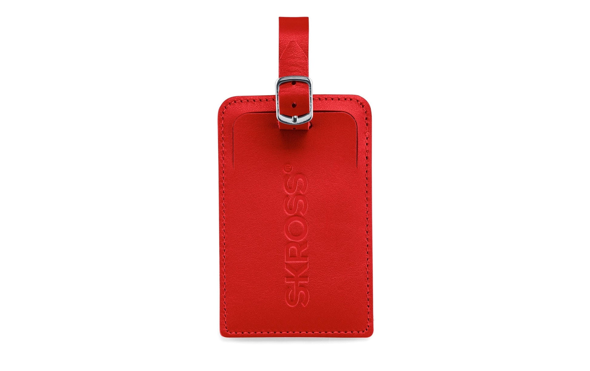 Skross Gepäckanhänger – 110×70 mm – Rot – Leder, PVC – 2 Stk.
