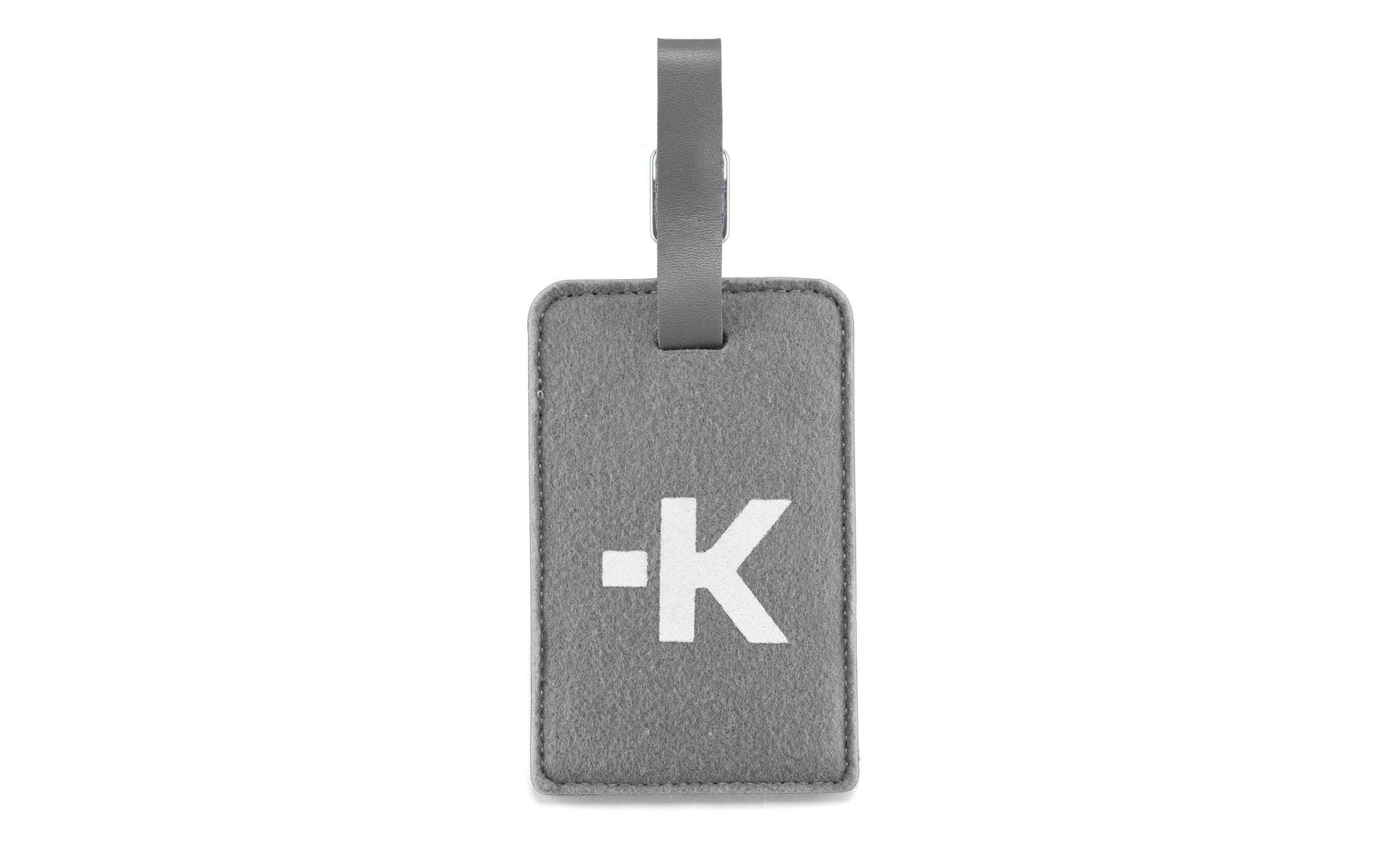 Skross Gepäckanhänger – 110×70 mm – Grau, Leder, PVC – 2 Stk.