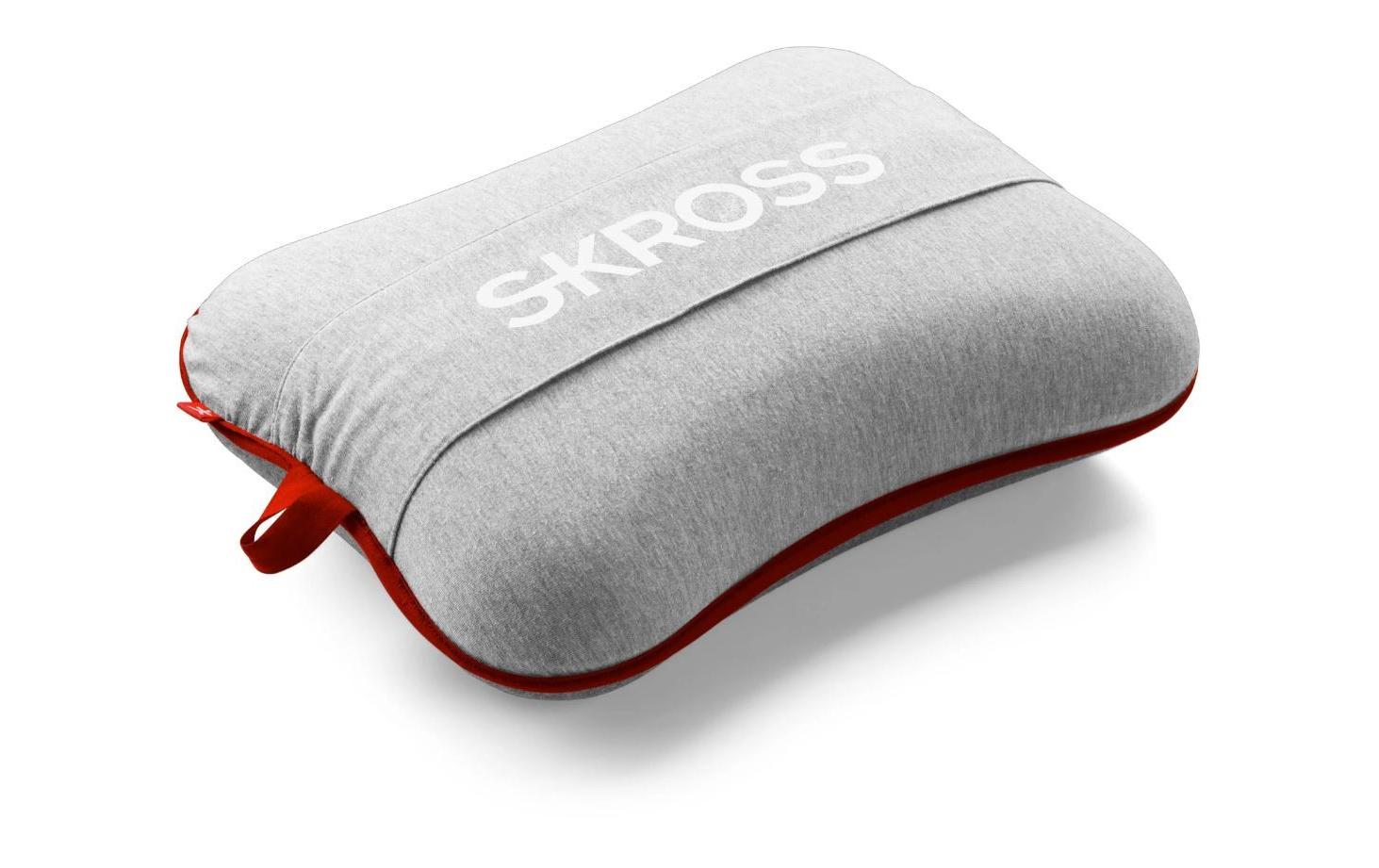 Skross Reisekissen – waschbar – 120×295×390 mm – dunkelgrau – Schaumstoff