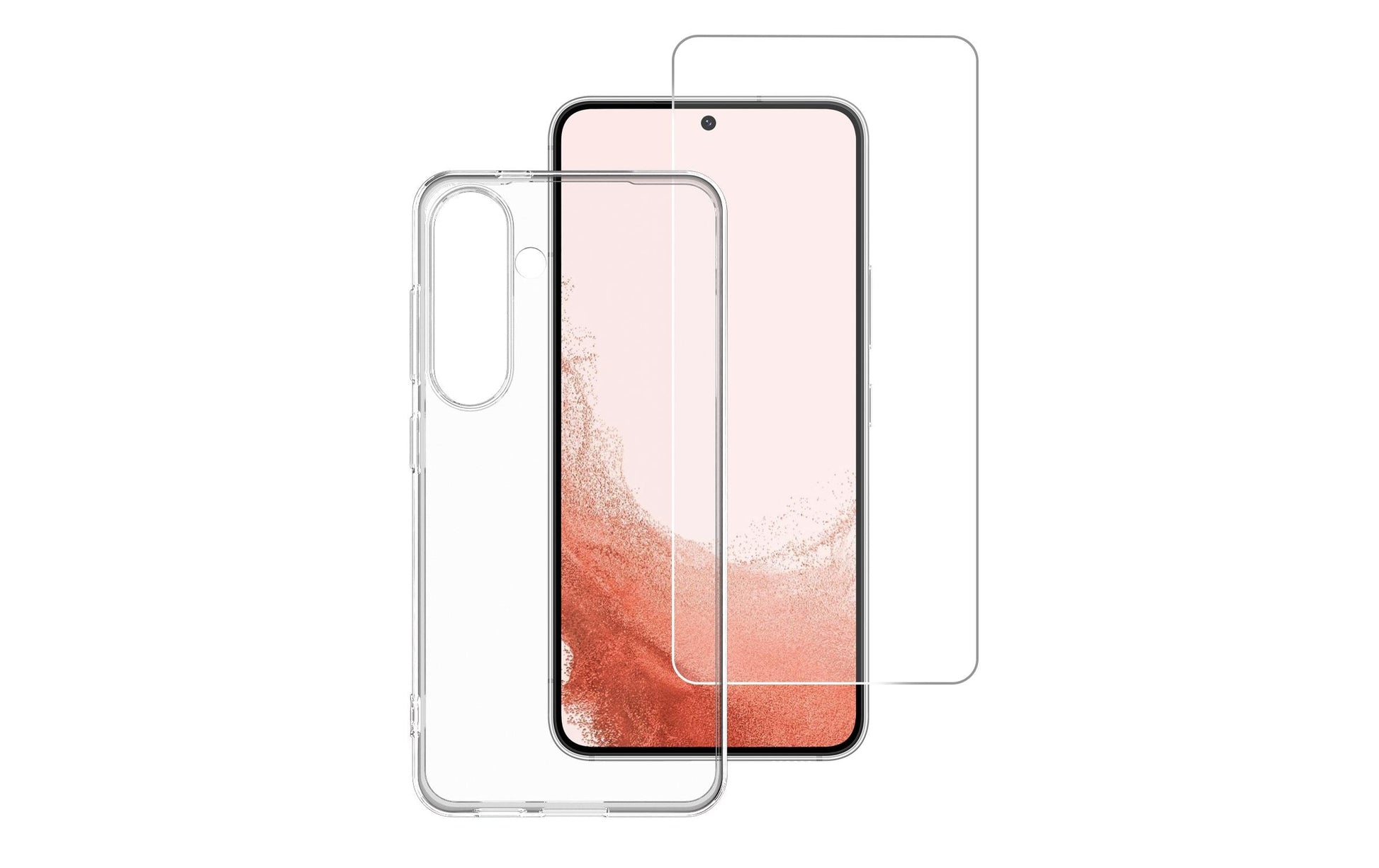 4smarts 360 Schutz Set – Backcover – für Samsung Galaxy S24, PC, Transparent