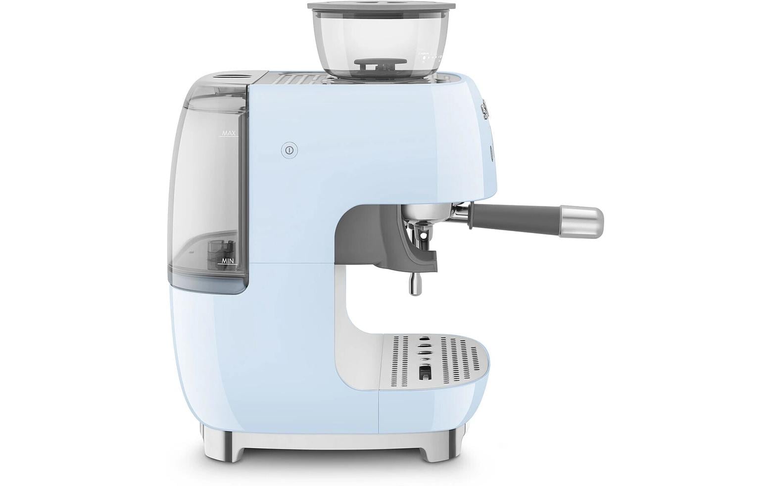Smeg 50's EGF03PBEU Siebträgermaschine – 15 bar, 2,4 l, 250 g, Kegelmahlwerk, Blau