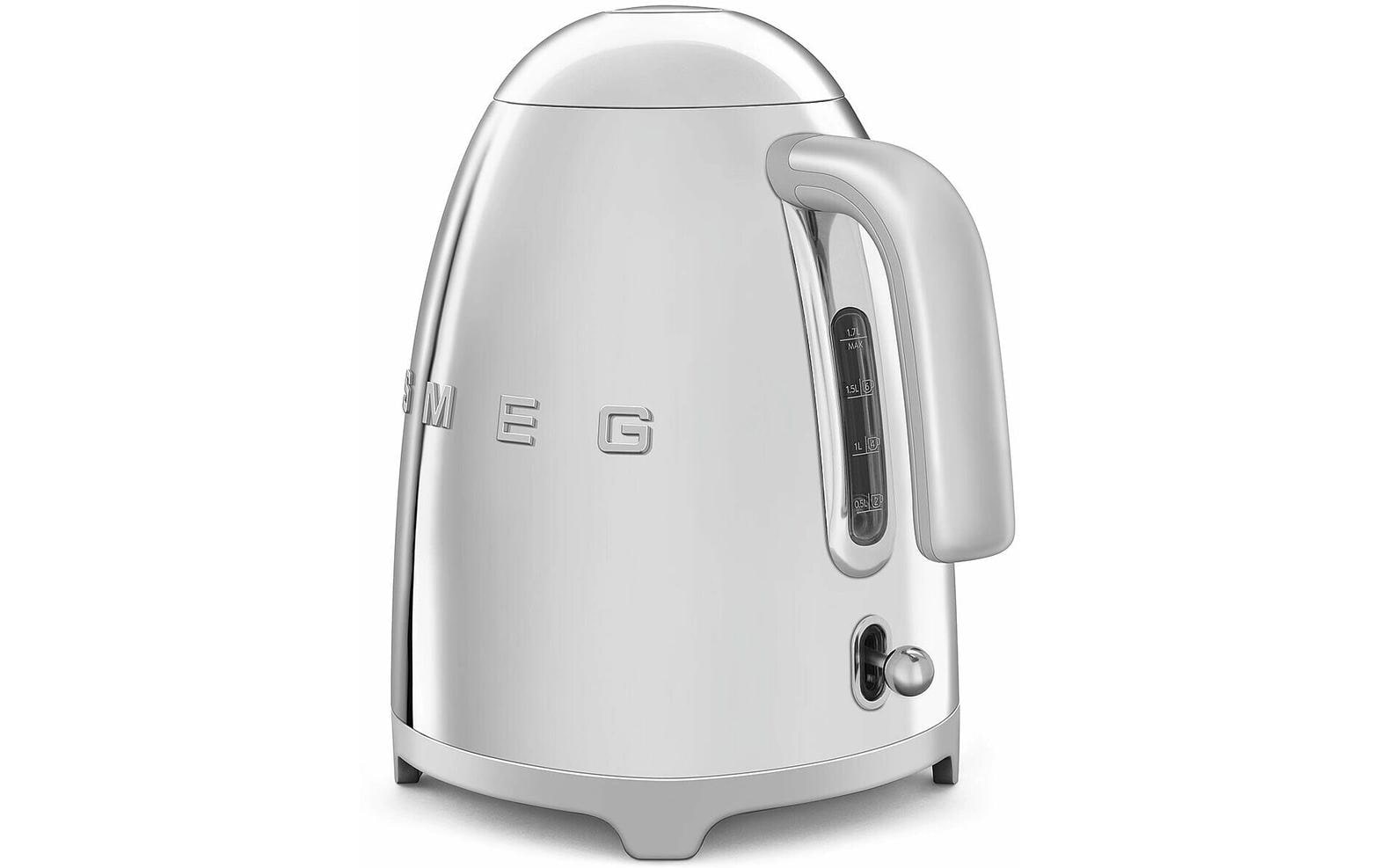 SMEG 50's KLF03SSEU – Wasserkocher 1,7 l, 2400 W, Edelstahl, Silber