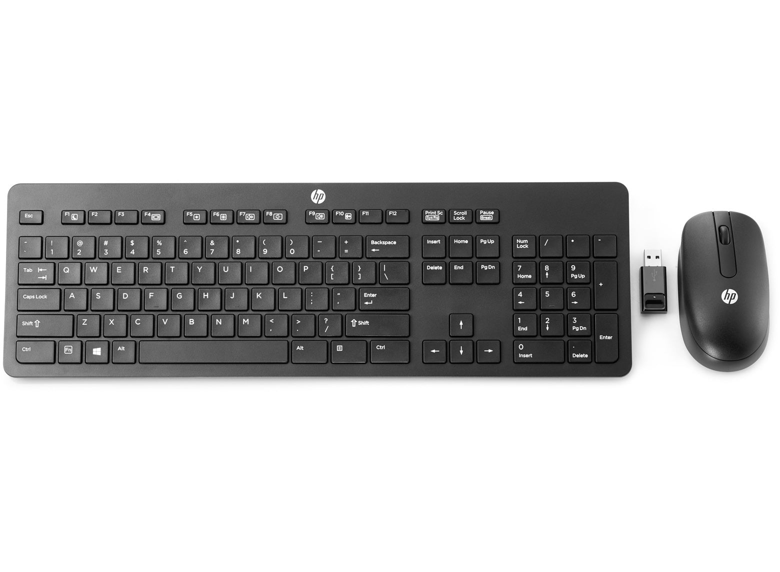 HP 803844-071 – Tastatur-Maus-Set – Mechanisch, 2,4 GHz USB-A – QWERTY (ES) – Schwarz