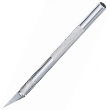 Stanley 0-10-401 – Präzisionsmesser 120 mm, Aluminium, Klingenmagazin, Silber