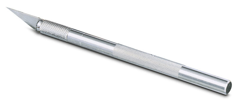 Stanley 0-10-401 – Präzisionsmesser 120 mm, Aluminium, Klingenmagazin, Silber