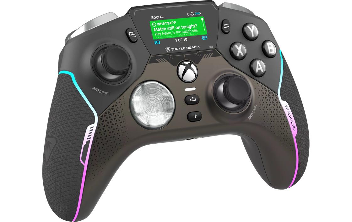 Turtle Beach Stealth Ultra – Gamepad – USB + RF + Bluetooth, Eingebautes Display, für Xbox & PC