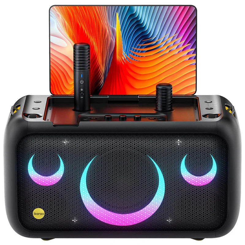 Ikarao Break X1 – Party-Lautsprecher – 460 W, Disco-Licht, 10 h Akku – Schwarz