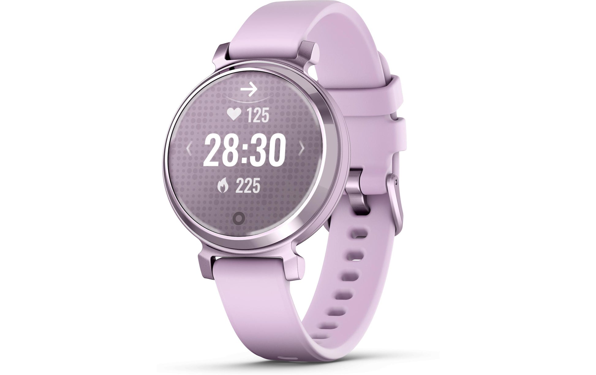 Garmin Lily 2 – Smartwatch – 35,4 mm, GPS, Bluetooth, Gorilla Glass, 50 m, Flieder, Universelle Grösse, Sportarmband