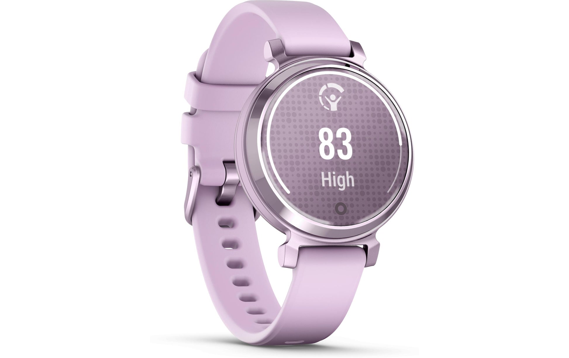 Garmin Lily 2 – Smartwatch – 35,4 mm, GPS, Bluetooth, Gorilla Glass, 50 m, Flieder, Universelle Grösse, Sportarmband