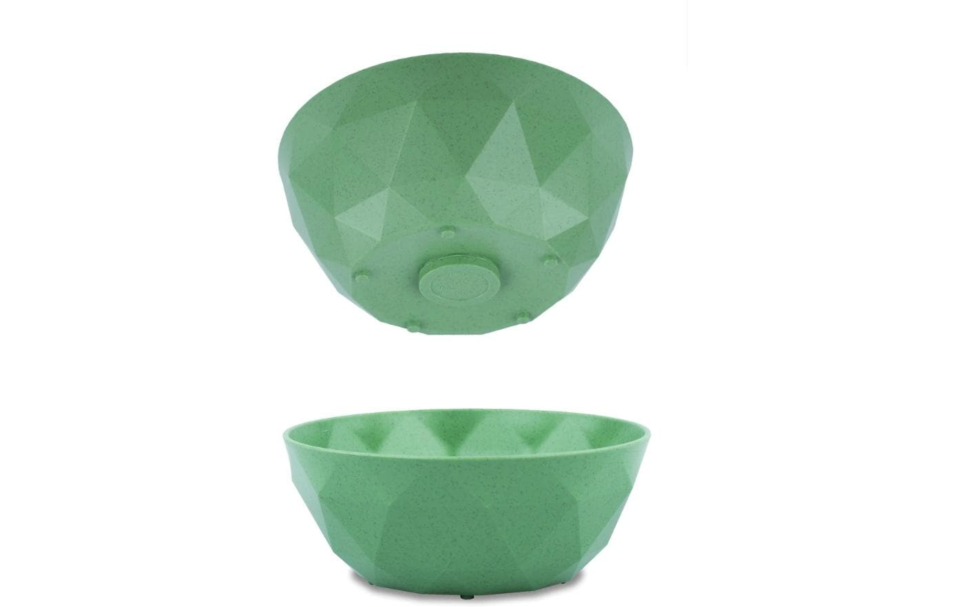 Silwy Suppenschüssel – 2er Set, 500 ml, Ø 16 cm, H 6,3 cm, Kunststoff, Grün, stapelbar