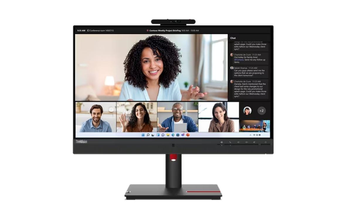 Lenovo ThinkVision T24mv-30 TS – Monitor, 23,8" 1920 × 1080 (Full HD), IPS