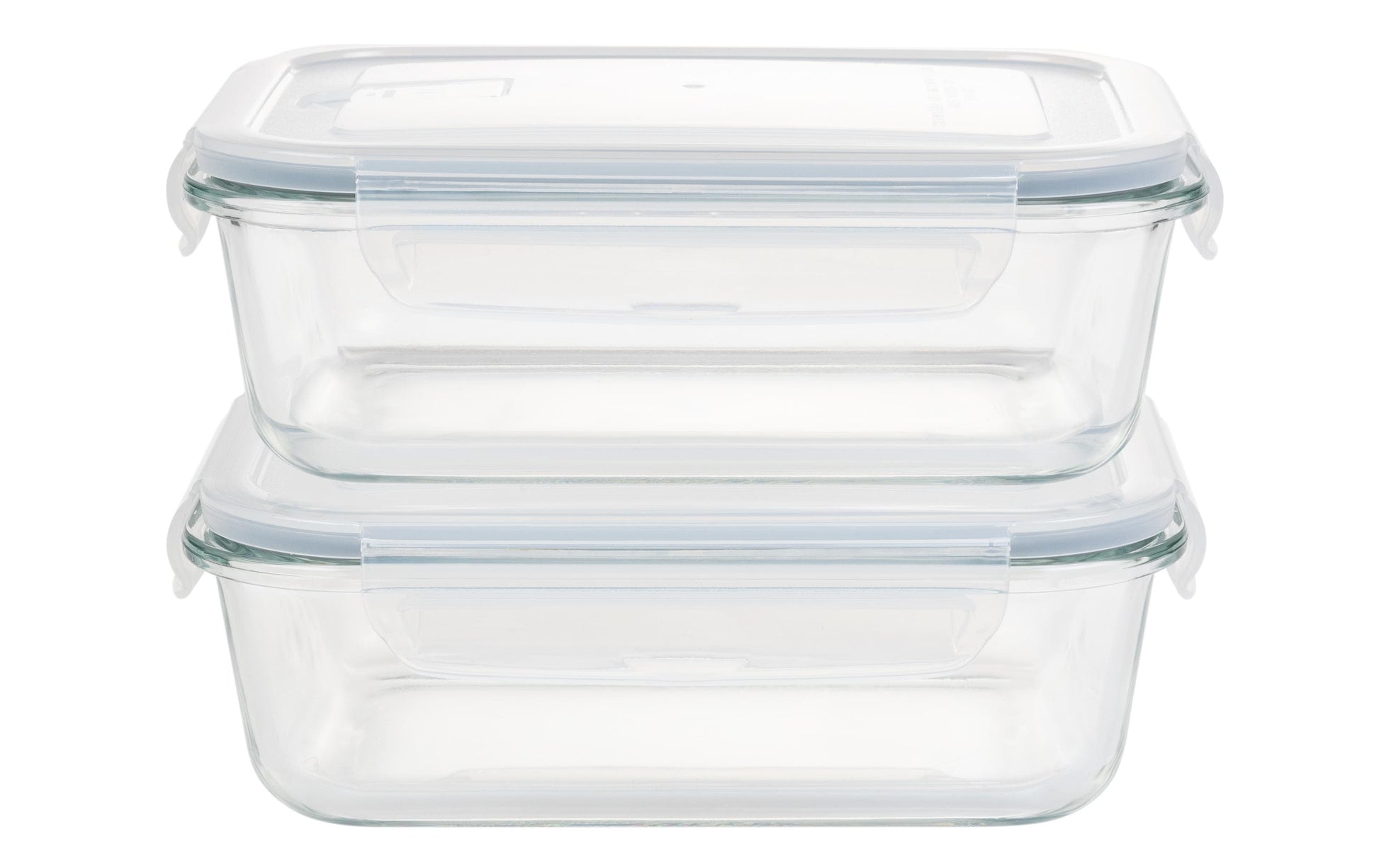 Furber. Furber – Vorratsdose 1 l, 15 × 20,7 × 4,7 cm, Glas, Transparent, 2er-Set