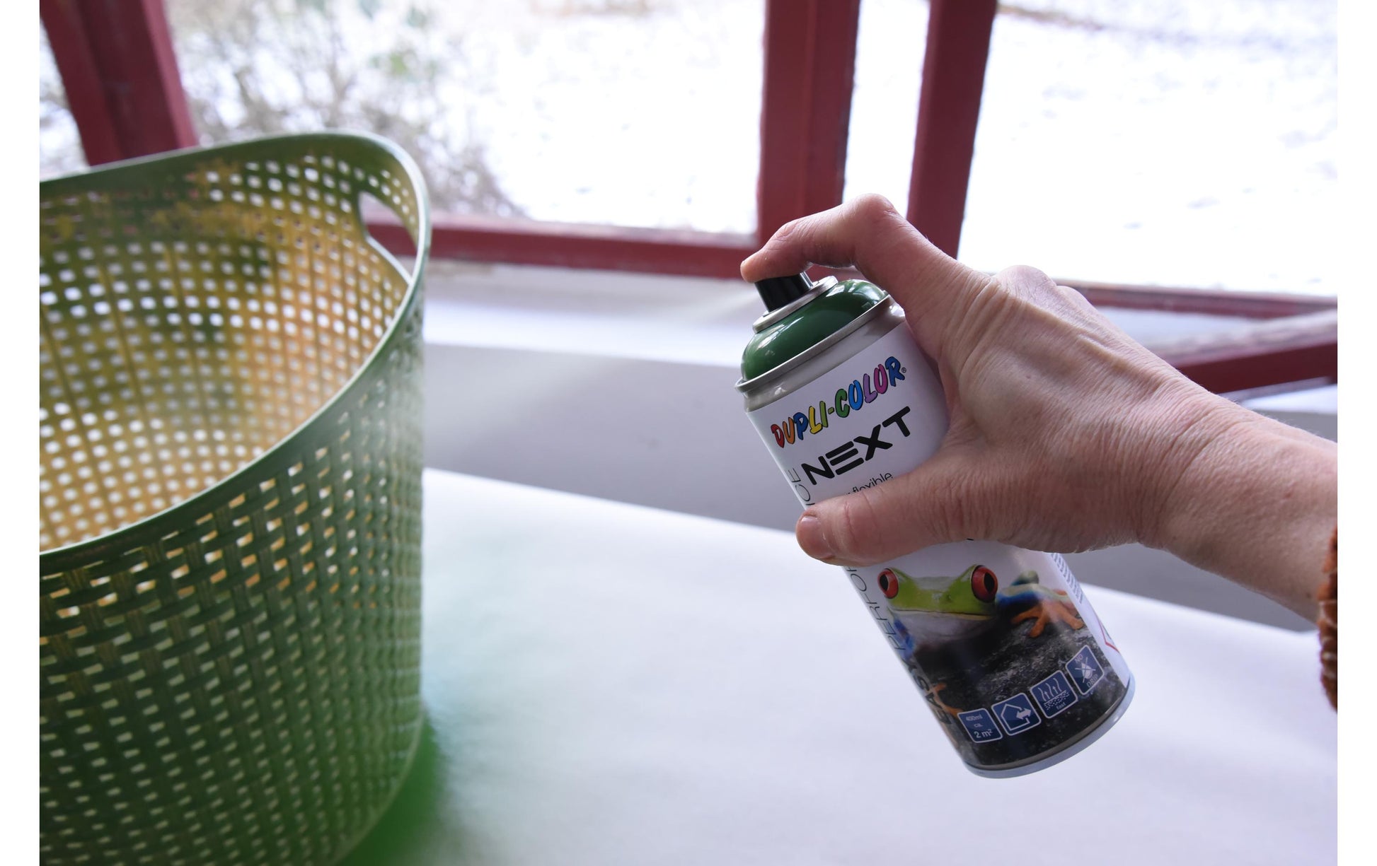 Dupli-Color Next Farbspray – Dunkelgrün, seidenmatt – 400 ml – für Glas, Holz, Metall