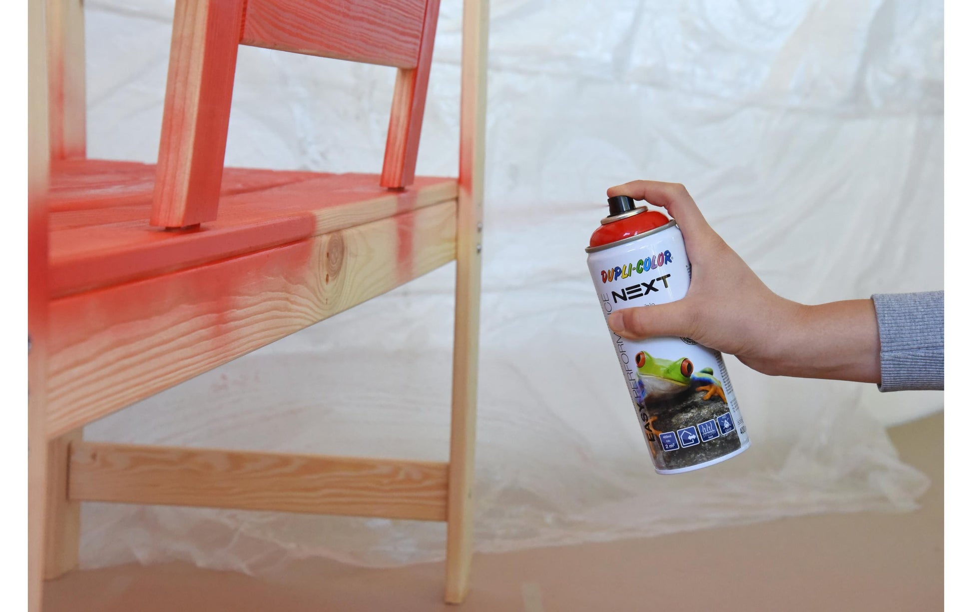 Dupli-Color Next Farbspray – Dunkelgrün, seidenmatt – 400 ml – für Glas, Holz, Metall