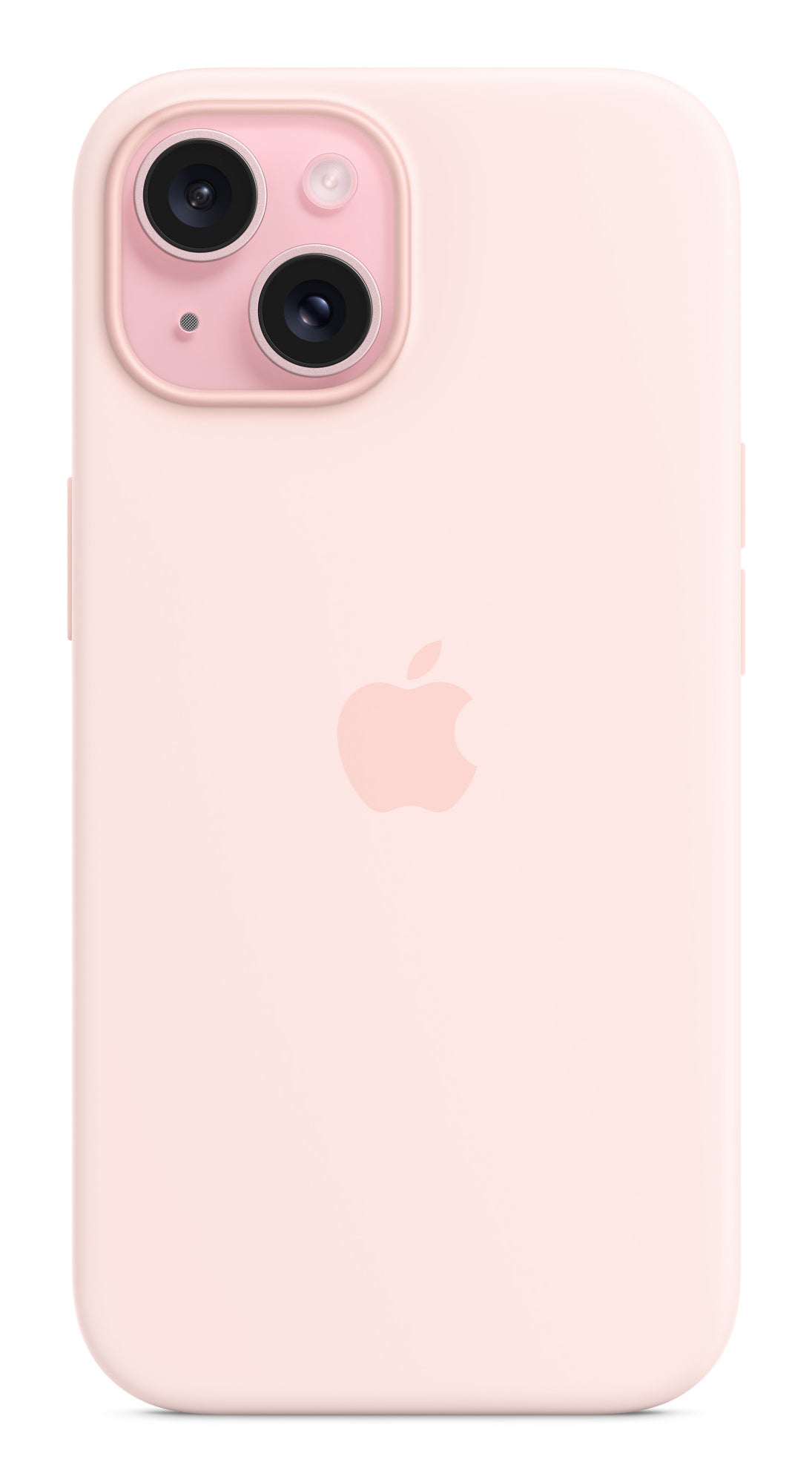 Apple Backcover – für Apple iPhone 15, MagSafe, Silikon+Mikrofaser, Hellrosa