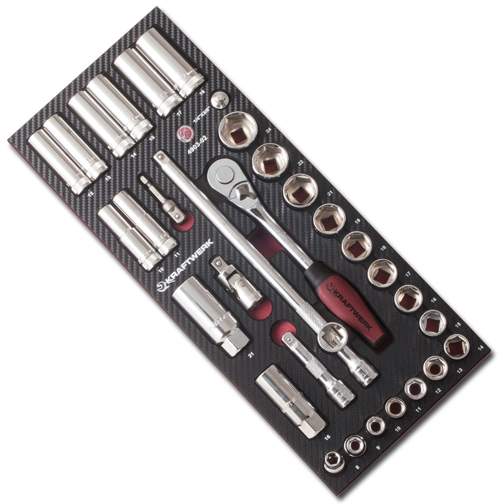 KRAFTWERK Steckschlüssel-Set – Antrieb 3/8" – 4903-02