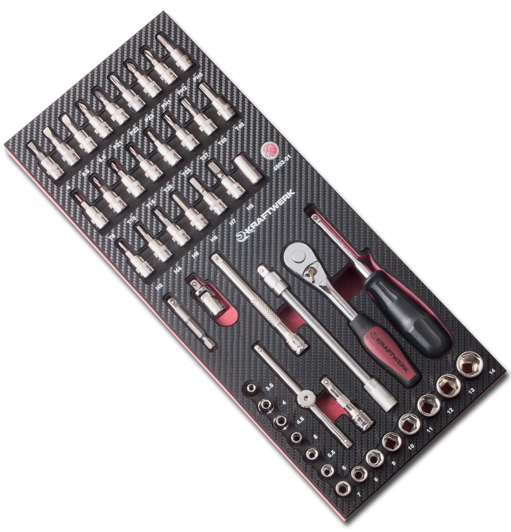 Kraftwerk Steckschlüssel-Set – Antrieb 1/4" – 4903-01