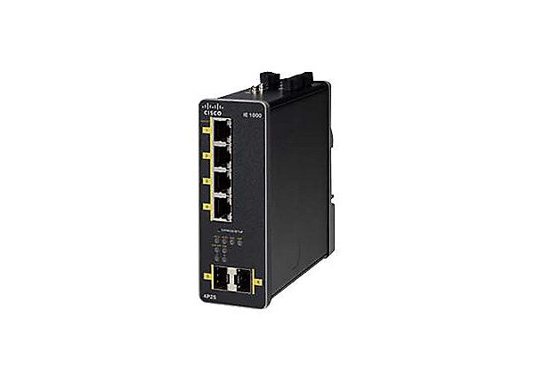 Cisco IE1000-4P2S-LM – Managed Switch – 4×GbE, 2×SFP, L2, PoE+ 102 W