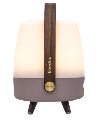 Kooduu Lite-up PLAY Mini – Bluetooth-Lautsprecher – 8 W, 11 h, Steinbraun