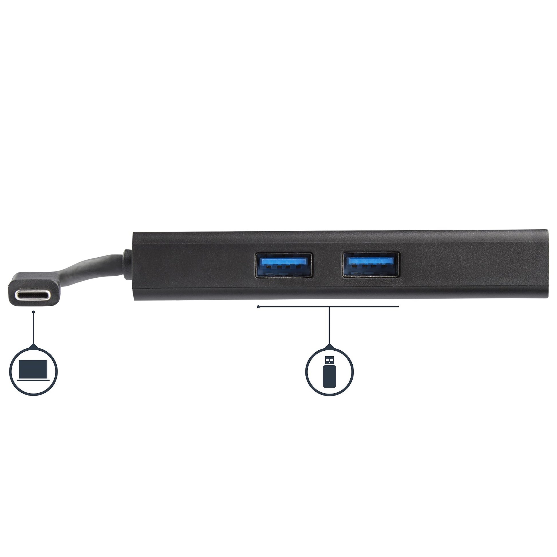 StarTech.com Multiport-Adapter – USB-C, HDMI, 2× USB-A, 60 W PD, GbE, für Windows/Mac/ChromeOS