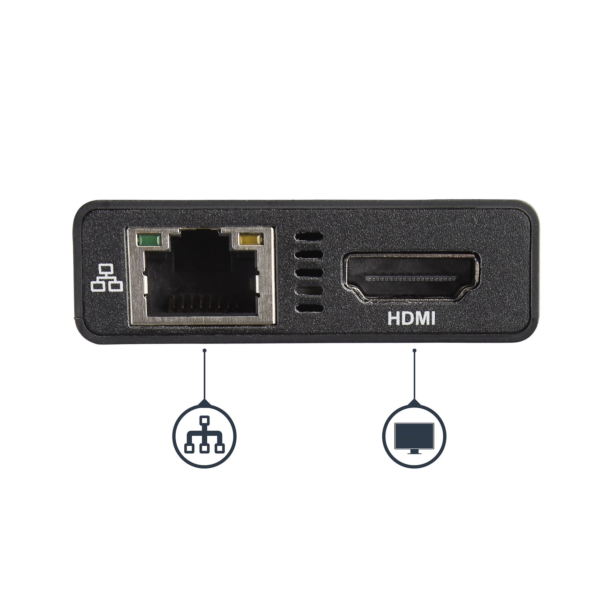 StarTech.com Multiport-Adapter – USB-C, HDMI, 2× USB-A, 60 W PD, GbE, für Windows/Mac/ChromeOS