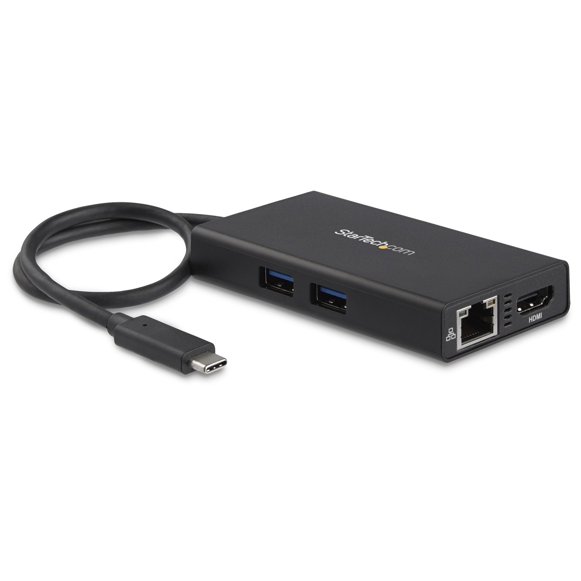 StarTech.com Multiport-Adapter – USB-C, HDMI, 2× USB-A, 60 W PD, GbE, für Windows/Mac/ChromeOS