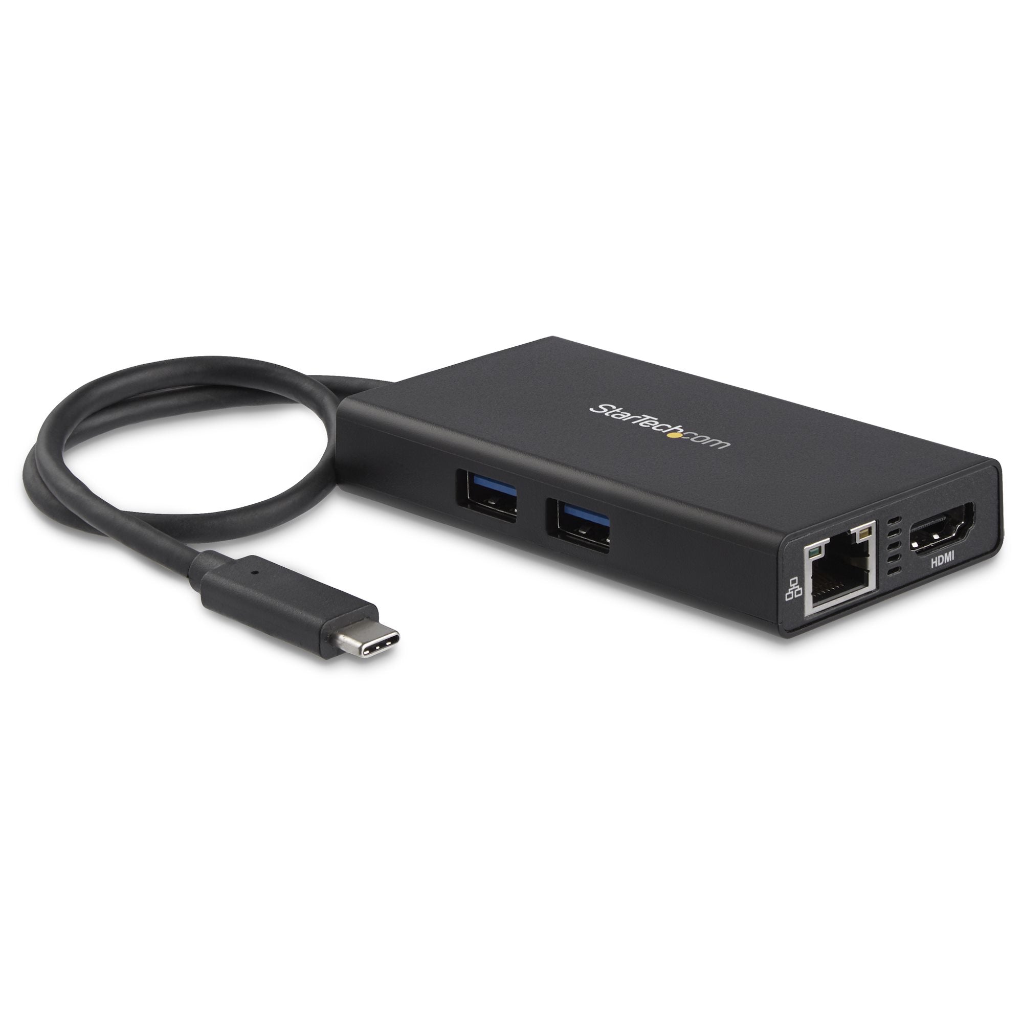 StarTech.com Multiport-Adapter – USB-C, HDMI, 2× USB-A, 60 W PD, GbE, für Windows/Mac/ChromeOS