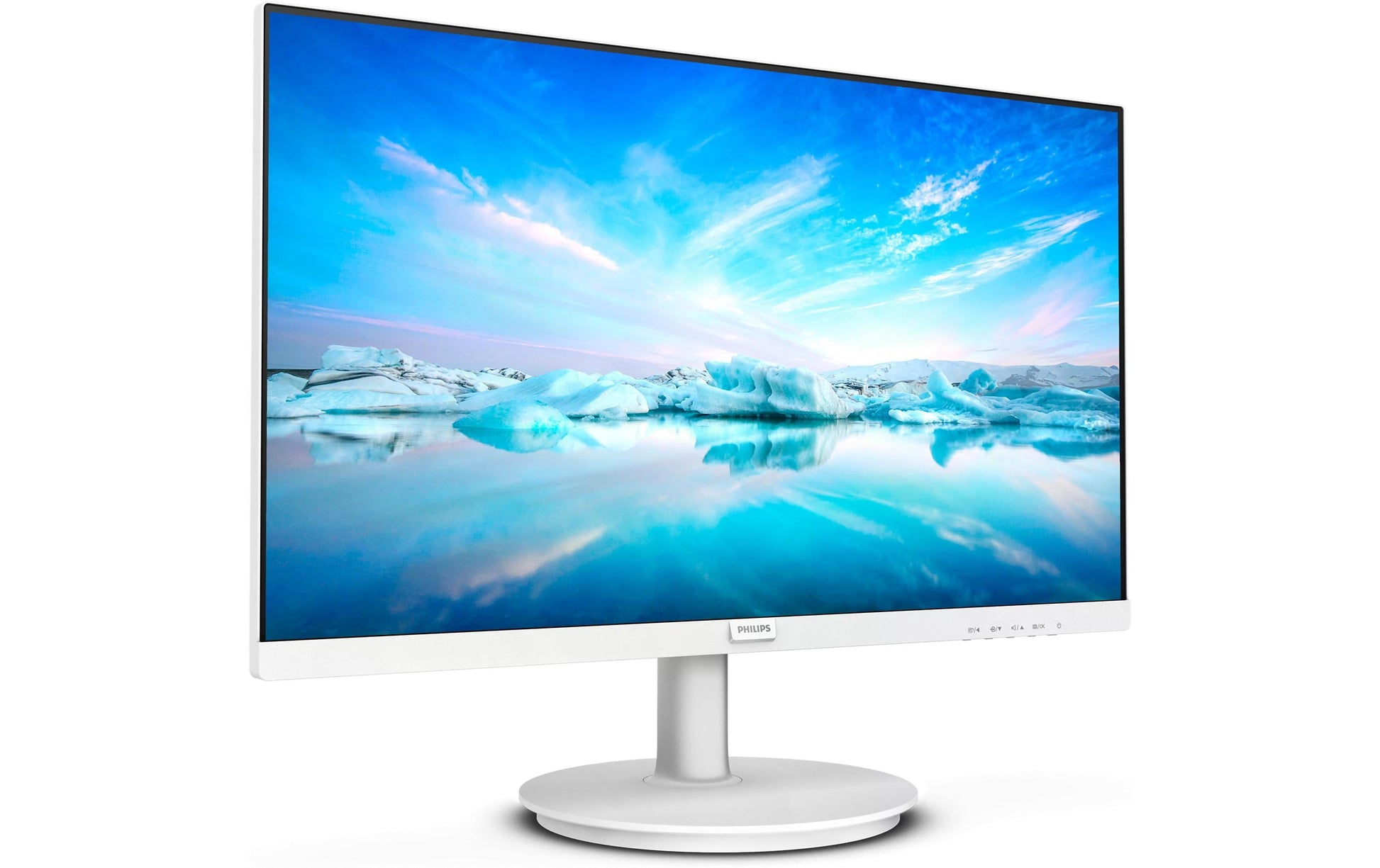 Philips 241V8AW/00 – Monitor, 23,8", 1920 × 1080 (Full HD), IPS, 75 Hz, 250 cd/m², VESA 100 × 100, Weiss