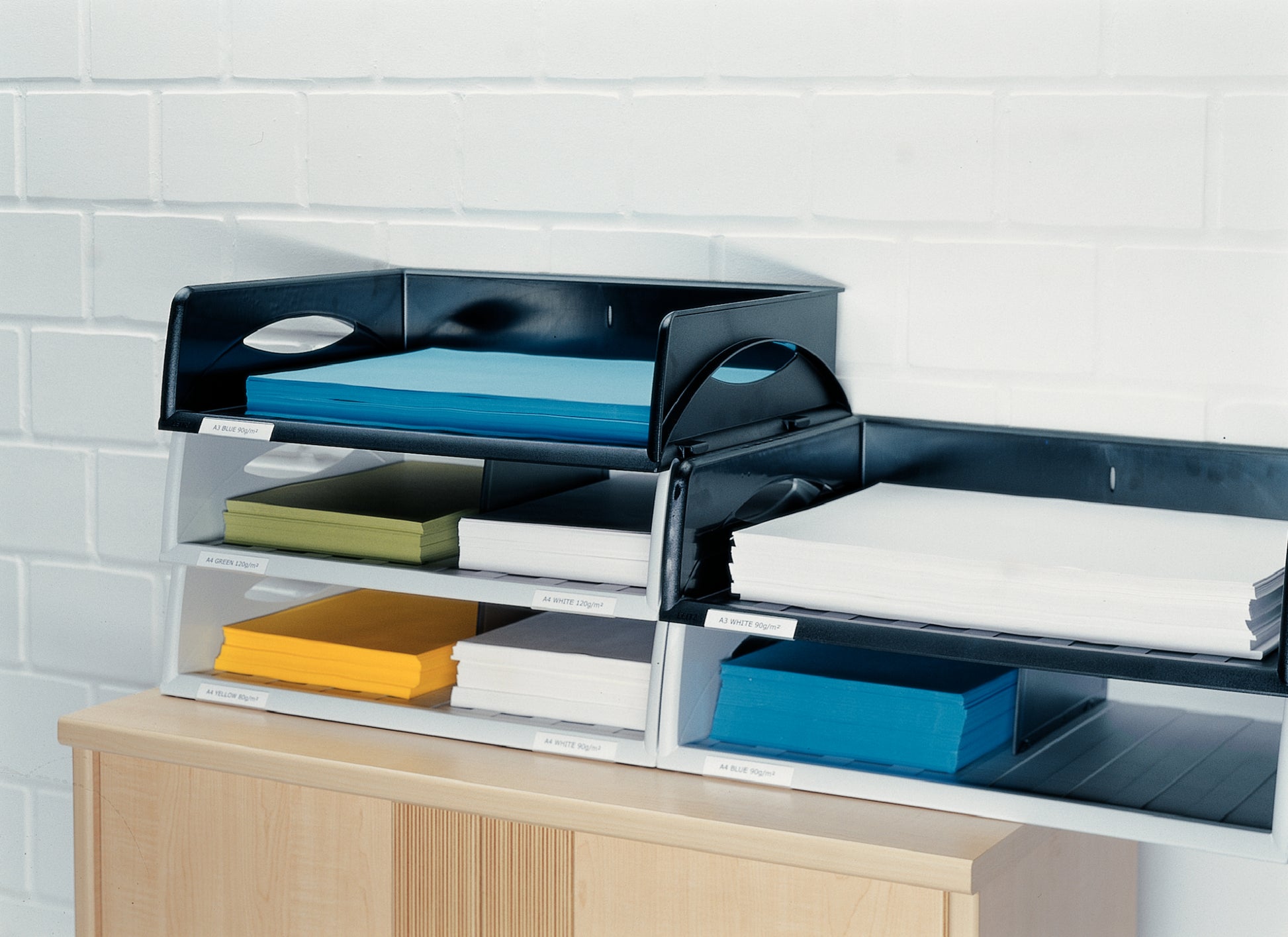 Leitz Sorty Jumbo – Briefkorb für A3, quer, Polystyrol (PS), grau, 490 × 125 × 385 mm