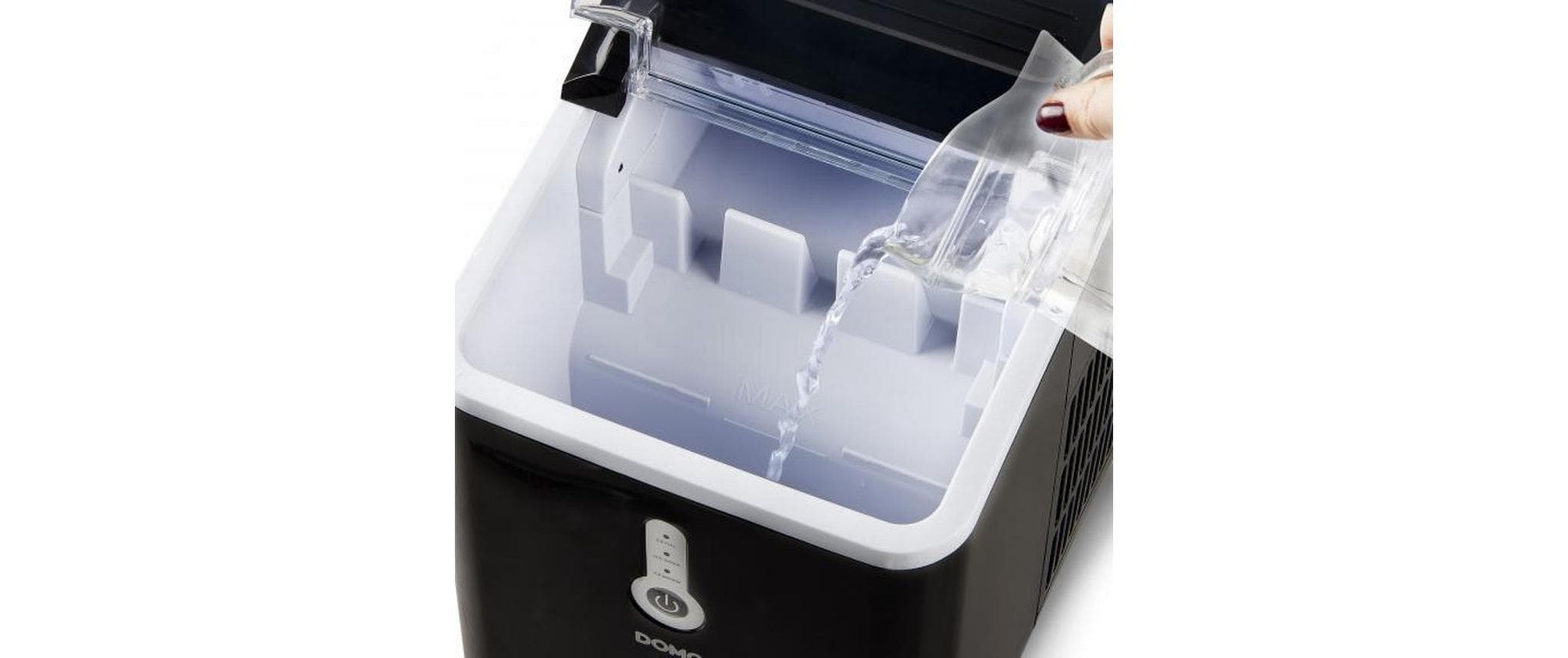 Domo Eiswürfelmaschine DO9220IB – 12 kg/24 h, 1,5 l – schwarz