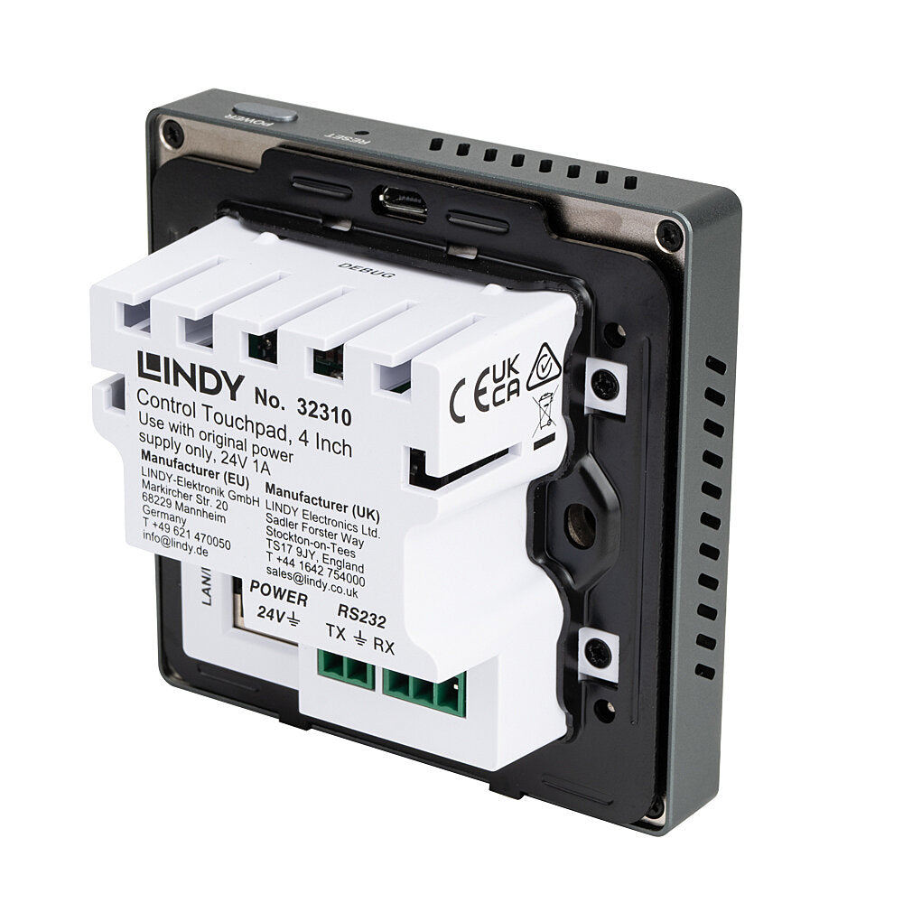 Lindy 32310 – Touchpanel – 4,0", Android, Ethernet/LAN, Grau